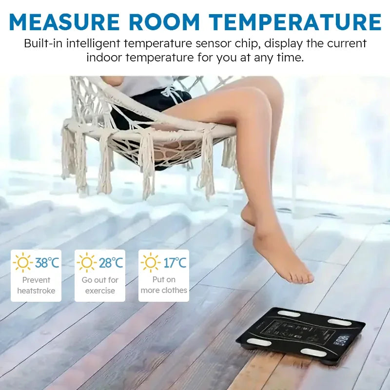 Bilancia Smart Bluetooth Analisi Corporea Digitale Body Fat Scale per Fitness Salute e Tecnologia