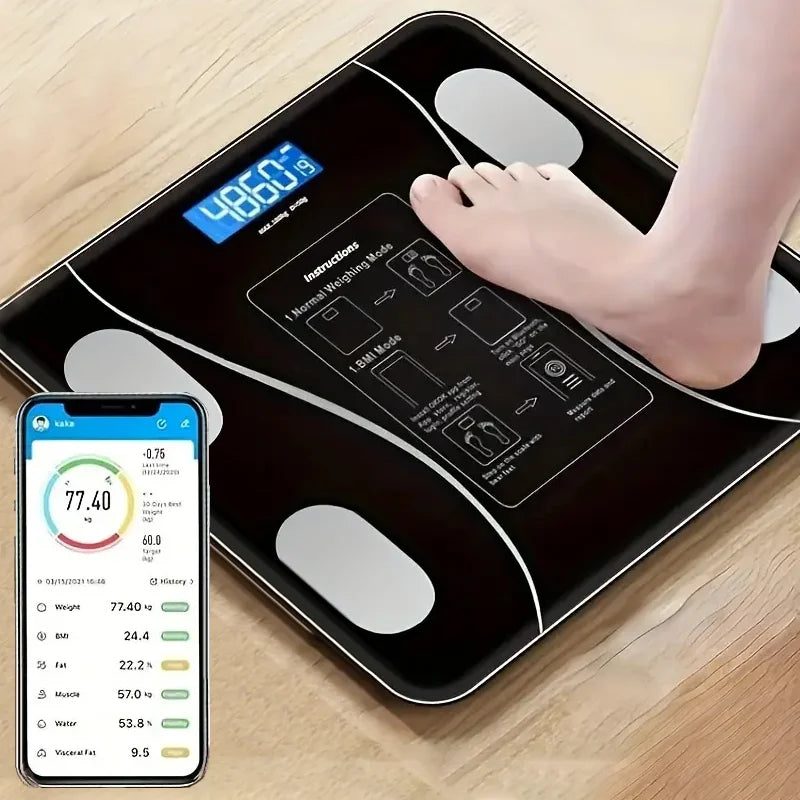 Bilancia Smart Bluetooth Analisi Corporea Digitale Body Fat Scale per Fitness Salute e Tecnologia